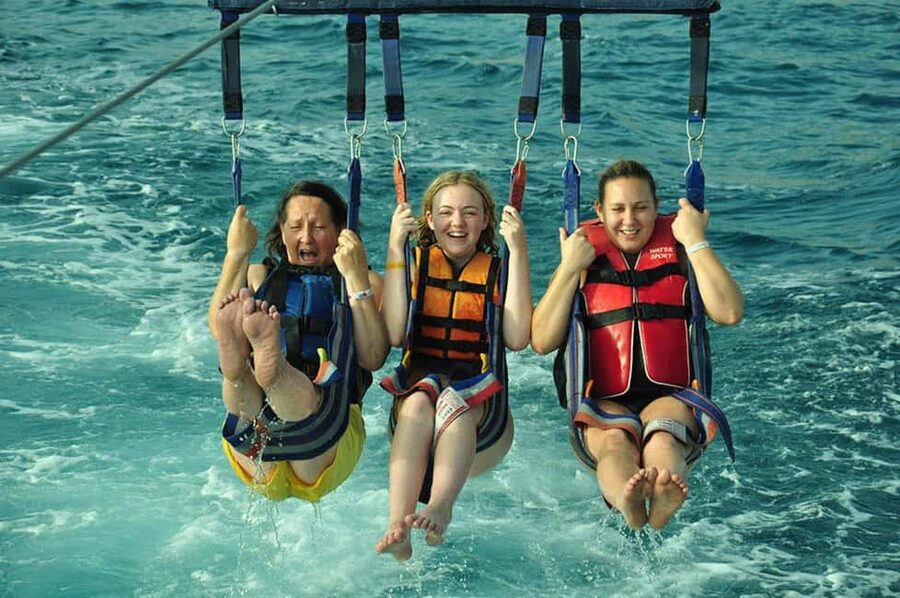Alanya: Parasailing Adventure - The briefing and harness setup
