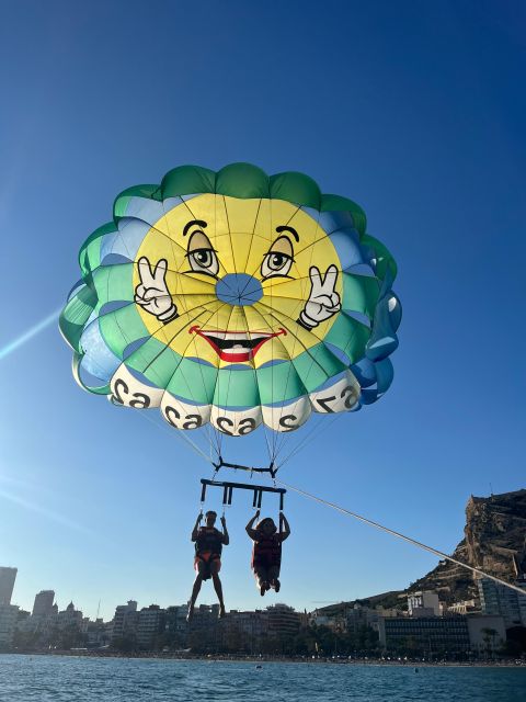 Alicante: Parasailing and Boat Ride - Cruising toward Postiguet Beach