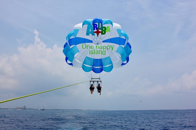 Aruba Parasailing with Unparalleled Views - Taking off from Frank’s Place at Palm Beach