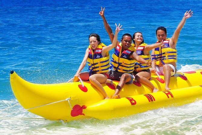Bali Parasailing Adventure, Jet Ski, Banana Boat , Donat Boat, with Transport - What the $73 price includes