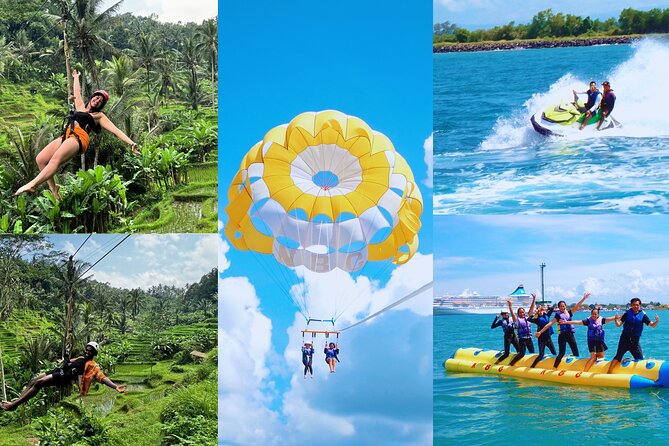 Bali: Zipline + Watersport Trio (Jetski, Parasailing, BananaBoat) - Key points at a glance