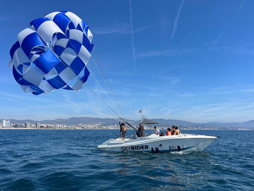 Barcelona: Guided Parasailing Experience - The speedy boat ride to the launch area
