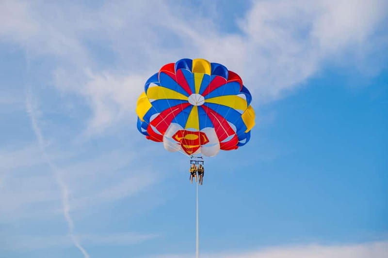 Barcelona: Parasailing magic flight and views above the sea - A clear view of the city and sea
