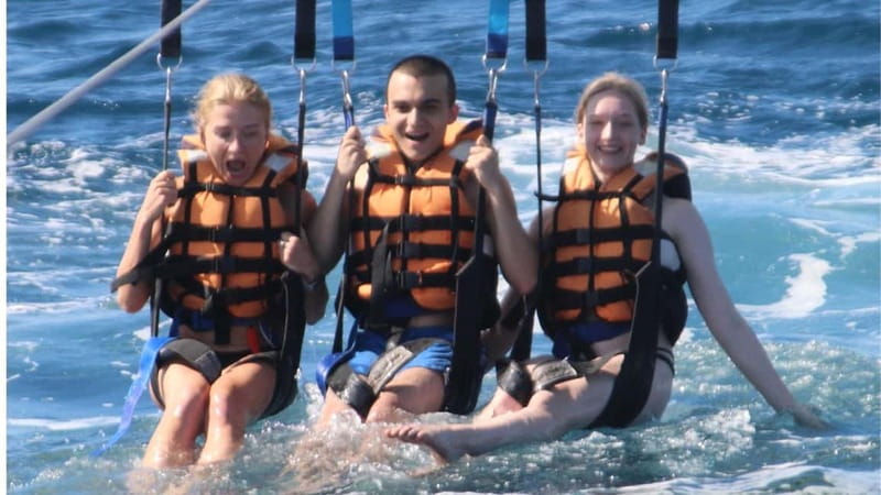 Barcelona: Parasailing with panoramic views over the sea - Meeting at Port Fòrum Before the Boat Ride