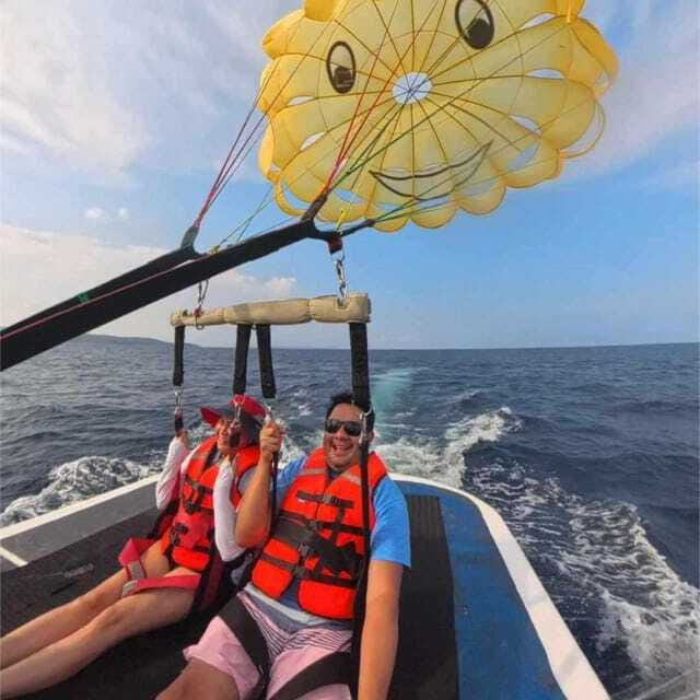 Boracay: Parasailing, Island Hopping, ATV Ride and Kawa Bath - Inland to Nabaoy River by tuk-tuk
