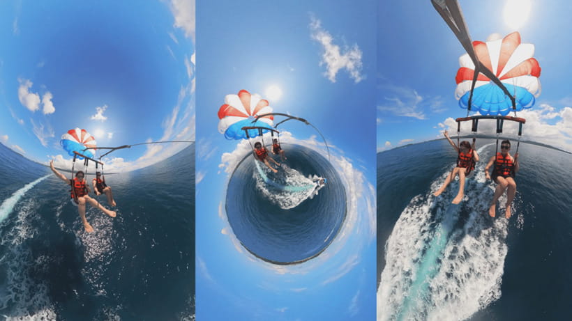Boracay Parasailing with Insta 360 - My take: book it for the view and the footage