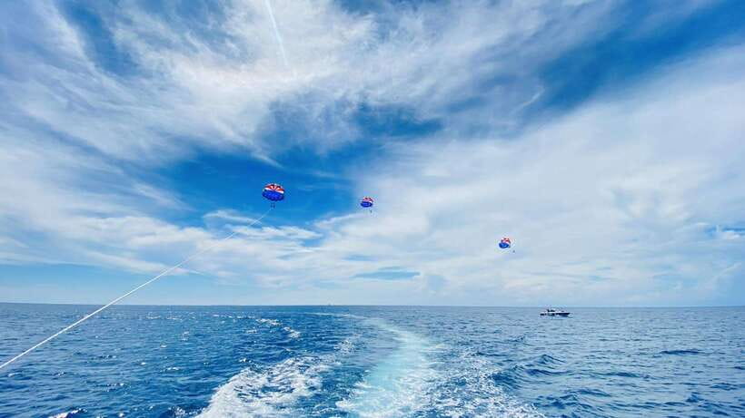 Boracay Parasailing with Insta 360 - Using the Insta360 camera in the air