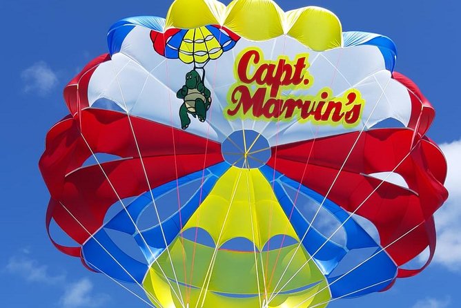 Capt Marvin Watersports / Parasail - Public Tour - The view from 500 feet above Providenciales
