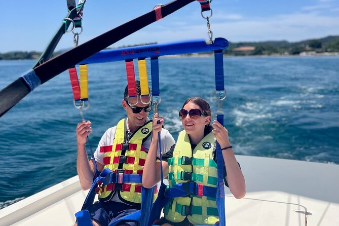 Corfu Parasailing - Fly High in the Sky - The boat ride to the fly zone