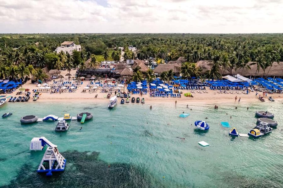 Cozumel: Best Parasailing Experience + Locker - A 250-meter view of Cozumel