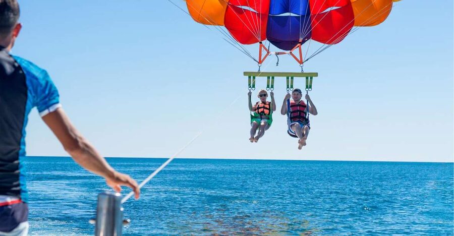 Destin: Parasailing Flight Above the Gulf of Mexico - Rising to 400 feet above the Gulf