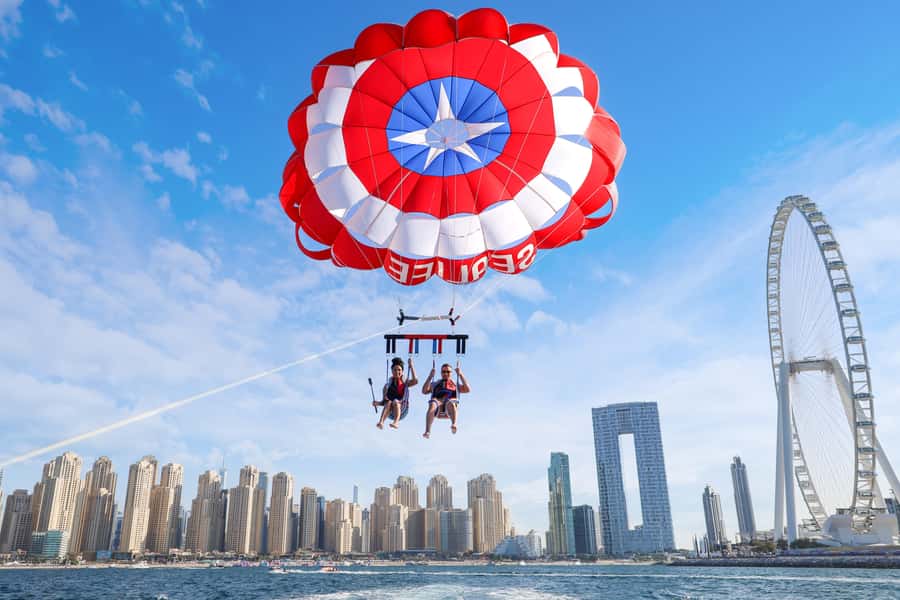 Dubai: Palm View and JBR View Parasailing Experience - Key points at a glance