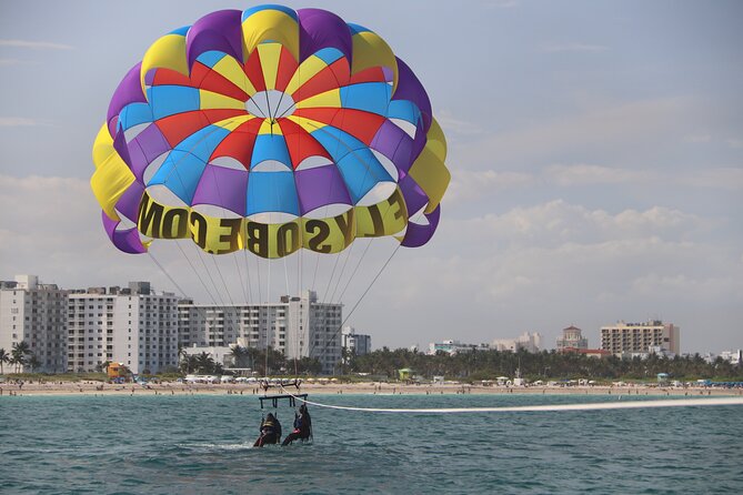 Fly South Beach Via Flysobe Parasail - A closer look at the 8 to 10 minute flight