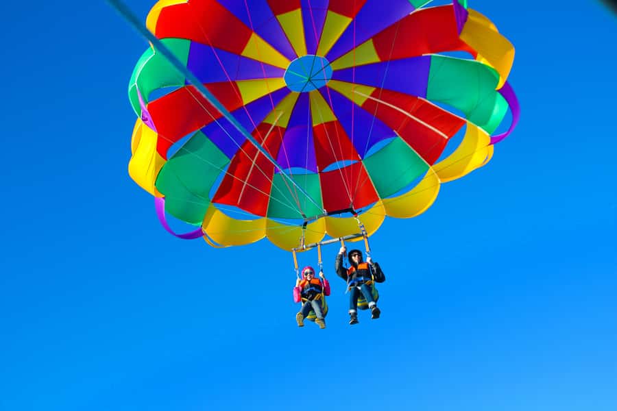 Gold Coast: Surfers Parasailing with Free Photos - The 400-foot flight above the Gold Coast