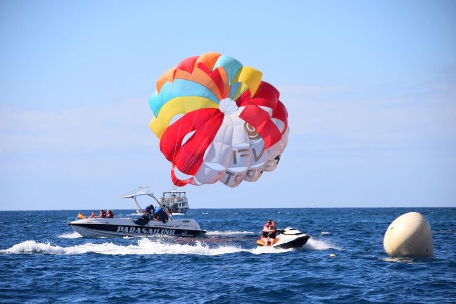 Gran Canaria: 1 to 3 Person Parasail over Anfi Beach - A gentle rise into the sky
