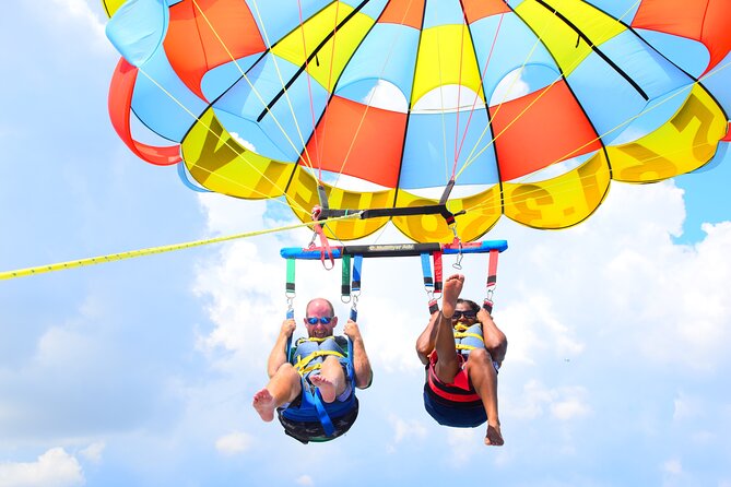 High Life Parasail - Leaving the dock near Sands Harbor Resort