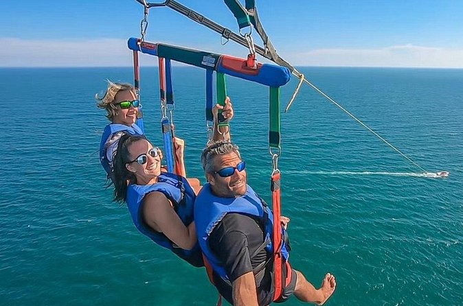 Jetski and Parasailing w/ Entry & Private Transportation - A three-hour activity with a much longer day