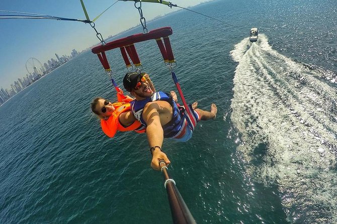 Jumeirah Beach Parasailing Experience in Dubai - Getting ready for the parasail