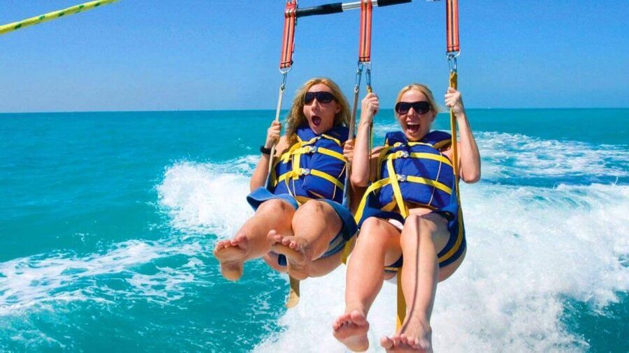 Key West: Parasailing Above the Island Paradise - Tandem flights, triple flights, and the ocean dip