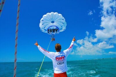 Key West Parasailing Adventure above Emerald Blue Waters