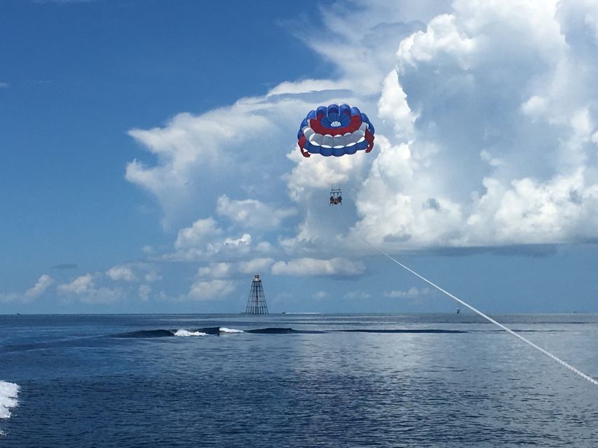 Key West Parasailing at Smathers Beach - Taking off from Smathers Beach