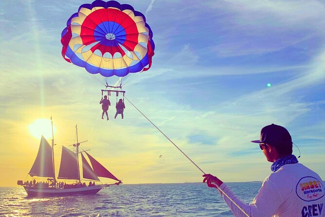 Key West Parasailing: Ideal For Cruise Ship & Downtown Guests - The route: sanctuary, marina, and island views