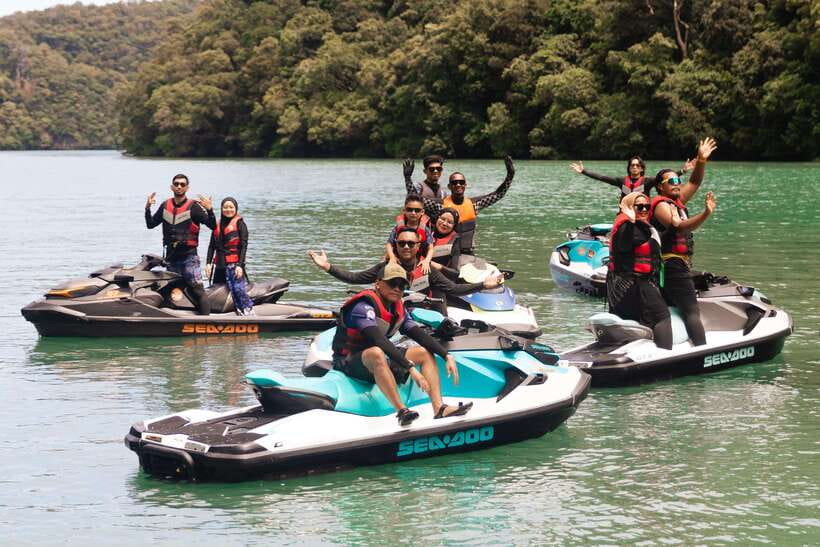 Langkawi: Jet Ski and Parasailing Tour - The Eagle Feeding Spot adds a wildlife view