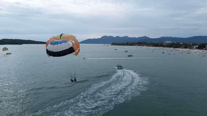Langkawi: Jet Ski and Parasailing Tour - The drone video is a useful extra
