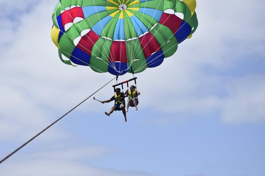 Lanzarote: Parasailing Adventure in Puerto del Carmen - A bird’s-eye view of Puerto del Carmen