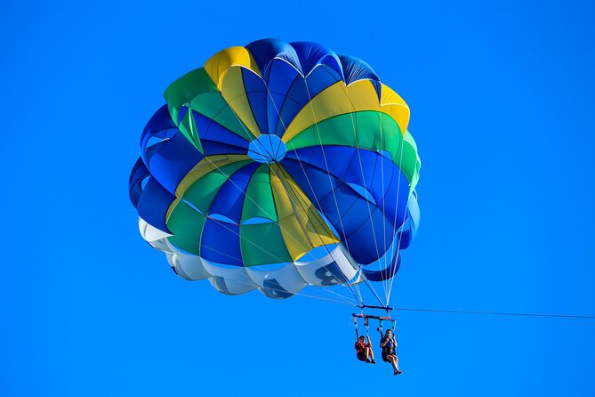 Los Cabos Parasailing Adventure Skybound over Cabo San Lucas Bay - The boat ride and parasailing flight