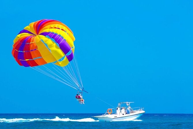Luxury Parasailing Experience in Hurghada - The views from the city side of the water