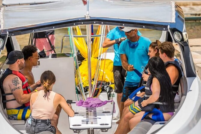 MALTA - Go & Fun Parasailing Free Photos & Videos - Taking off from Spinola Jetty in St Julian’s