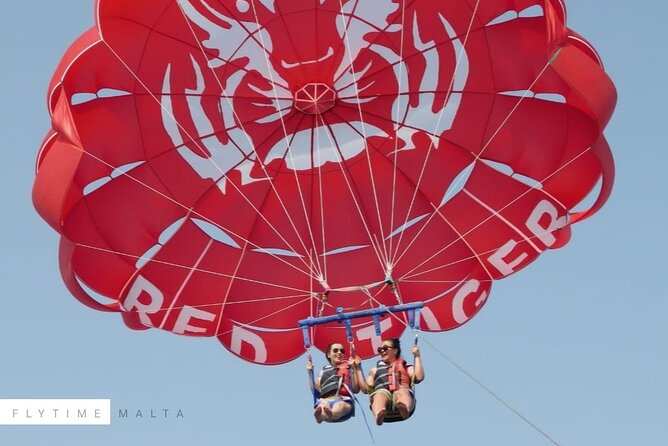 MALTA - Go & Fun Parasailing Free Photos & Videos - The lift to 550 feet above Malta