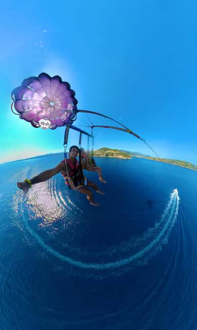 Nice: Parasailing Adventure with French Riviera Views - Rising above Nice from Port Lympia
