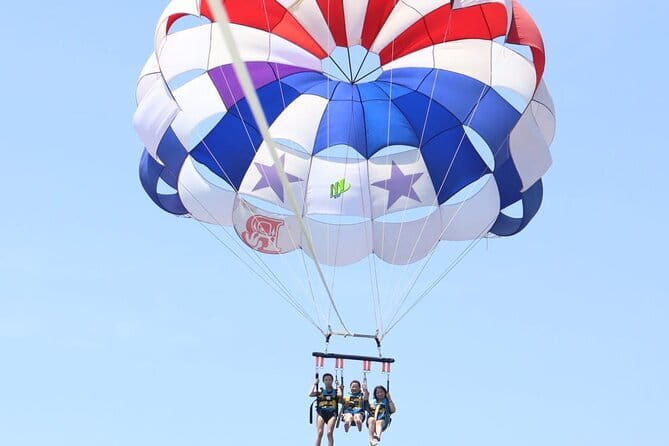 Nusa Dua Marine Jet Ski and Parasailing Adventure with Hotel Pick up - Parasailing above Tanjung Benoa