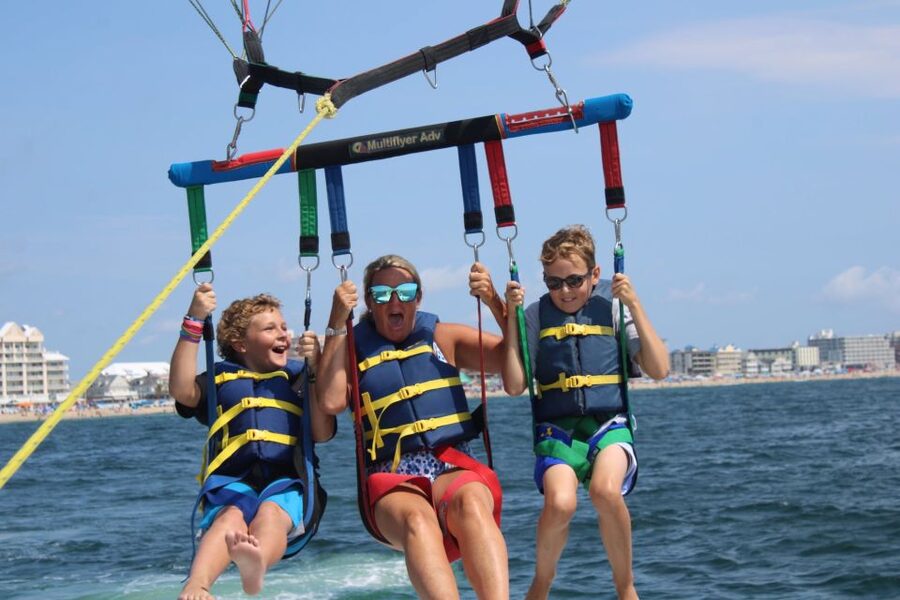 Ocean City, MD: Ocean Parasailing Adventure - Seeing Ocean City from above 300 feet
