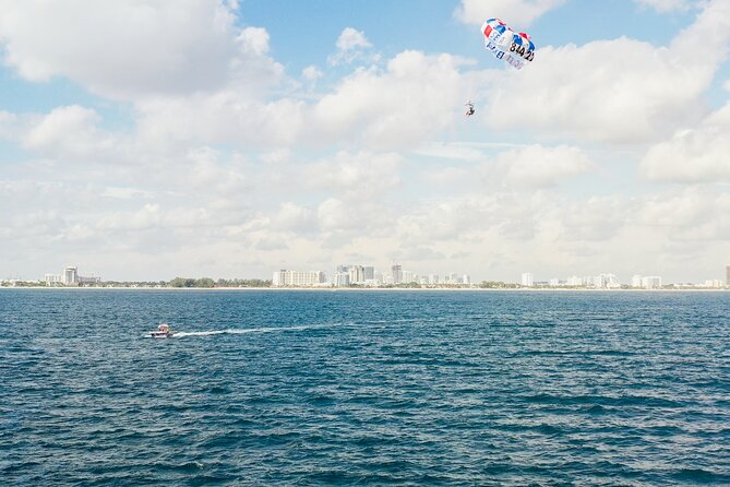 Ocean Parasailing Adventure In Fort Lauderdale, FL - Takeoff, tandem flights, and the optional dip