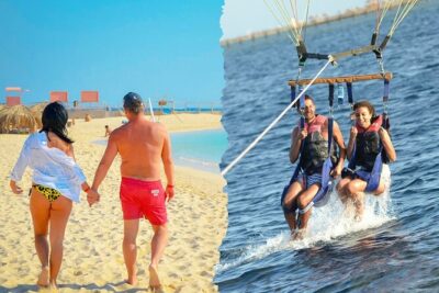 Orange bay Island and Parasailing, Snorkeling, & Water Sports, Lunch – Hurghada