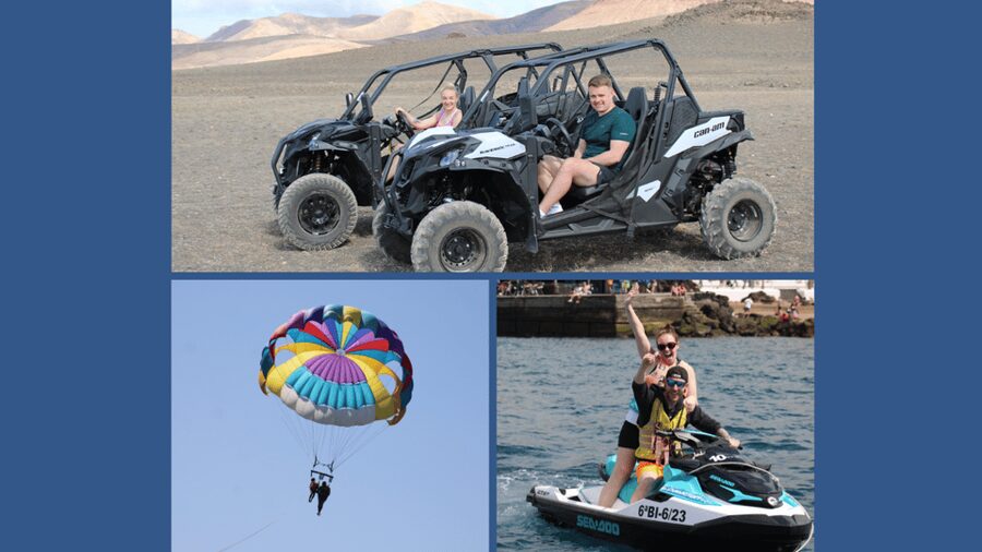 PACK TRIO Buggy, Jet Ski, and Parasailing Adventure - The two-hour buggy route through volcanic Lanzarote