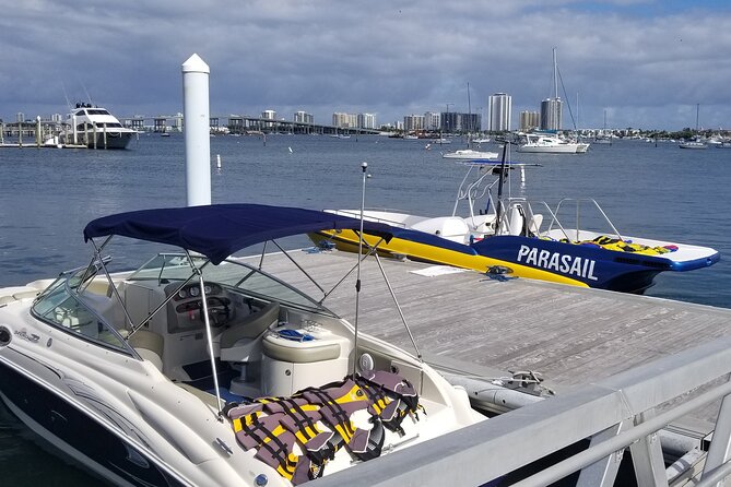 Parasailing Activity in West Palm Beach - The Singer Island setting and the water dip
