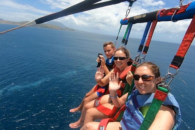 Parasailing Adventure - What happens at Reggae Beach Bar-Grill