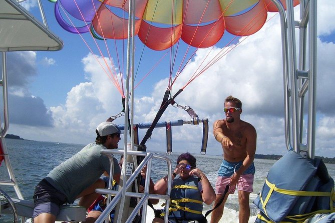 Parasailing Adventure at the Hilton Head Island - Taking off from Hilton Head Harbor