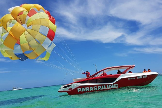 Parasailing Adventure in Punta Cana with Pick Up - Flying above Bavaro Beach