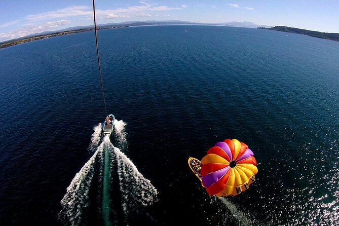 Parasailing Adventure over Lake Taupo - The 12-minute flight and optional freefall