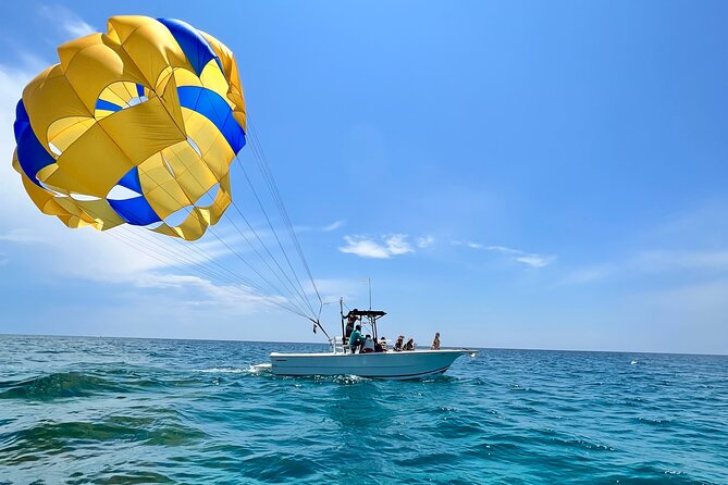 Parasailing along Fort Lauderdale Beach - Harnesses, life jackets, and a gentle launch