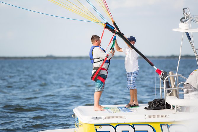 Parasailing Experience Over the Punta Cana Coast - The speedboat transfer to the parasailing boat