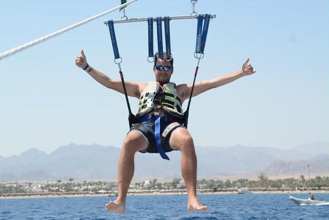 Parasailing Fly With Hotel pick up & drop off - Sharm El Sheikh - Rising above the Red Sea from Sharm El Sheikh