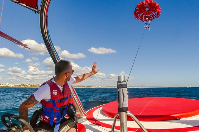 Parasailing from Albufeira Marina by Boat - What takeoff and landing feel like