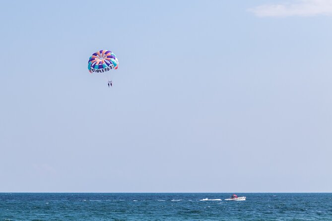 Parasailing Gulf Coast in Alabama - The safety briefing and harness fitting