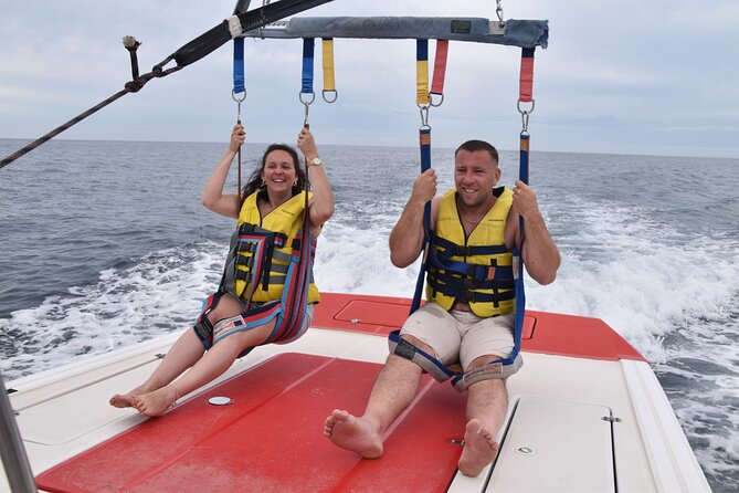 Parasailing in Alicante - Landing back on the boat